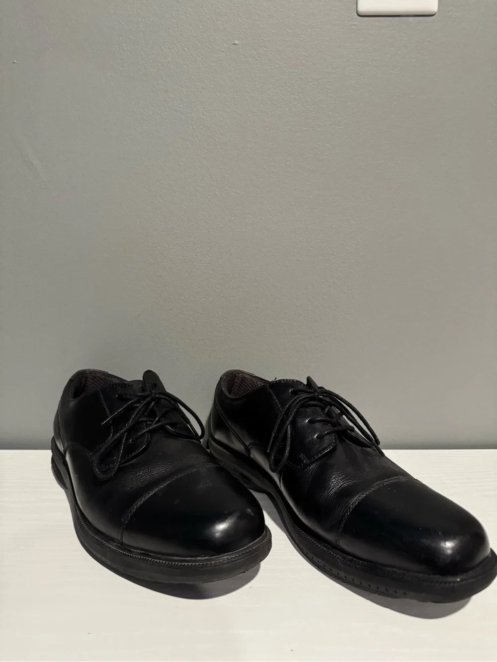 Comfort Gel Nunn Bush Kore Black Men's Lace-Up Dress Shoes